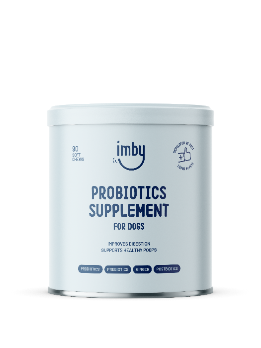 Imby Probiotics Supplement for Dogs - 90 Soft Chews