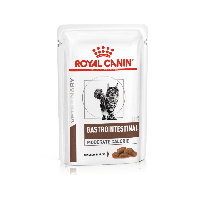 Royal Canin gastrointestinal moderate calorie kattenvoer 12x85gr natvoer