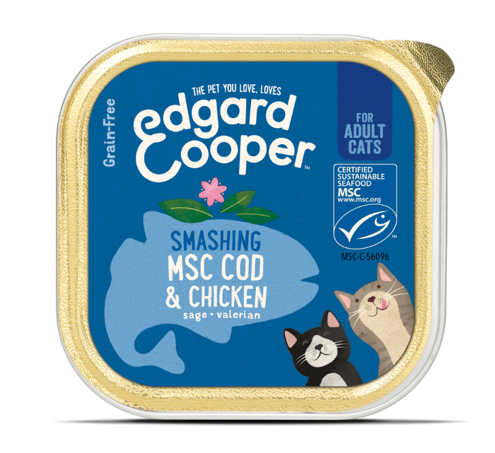 Edgard & Cooper Kat kip & kabeljauw Kuipje 85gr