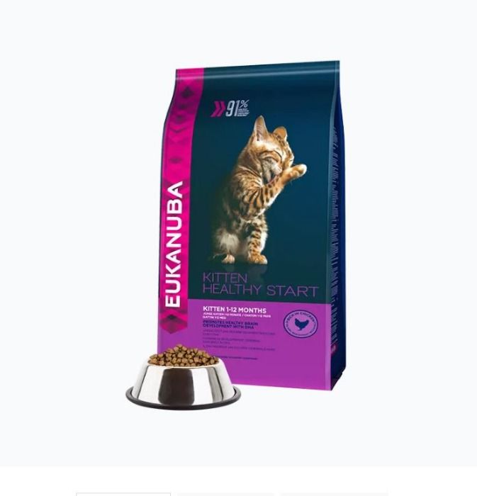 Eukanuba Cat Kitten Healty Start - Kip & Lever - 4 kg