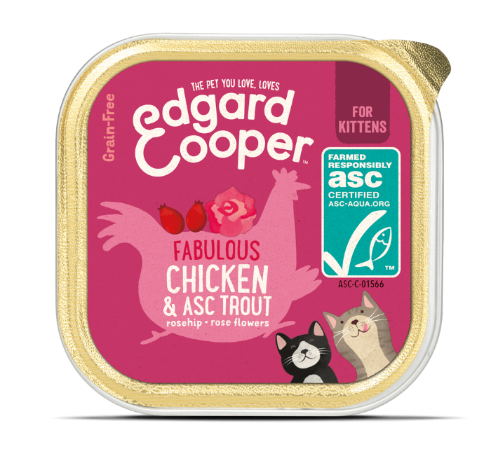 Edgard & Cooper Kitten Kip & Forel Kuipje 85gr