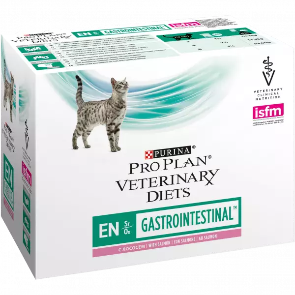Purina Pro Plan Veterinary Diets EN Gastrointestinal Kat - Salmon (10 x 85 gram)