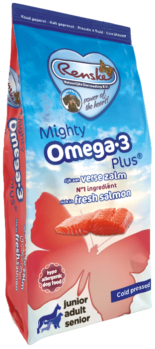 12 kg Renske mighty omega plus zalm geperst hondenvoer