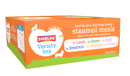 Smølke Vers Gestoomde Maaltijd Variety Box hond 12 x 395 gram