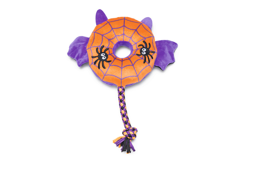 Beeztees Halloween Donut Vleermuis hondenspeelgoed afbeelding