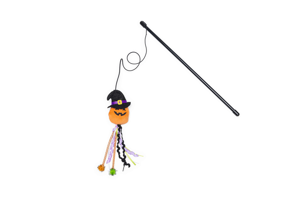 Beeztees Halloween Kattenhengel Pompoen kattenspeelgoed afbeelding
